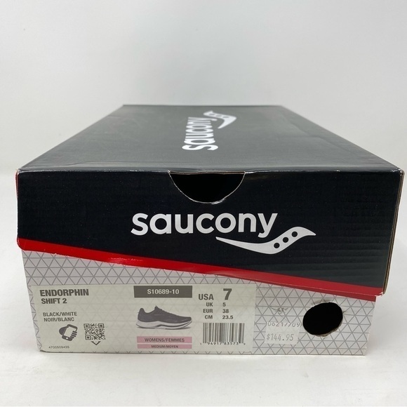 Saucony Endorphin Shift 2 Women’s Running Shoes Black / White - Picture 6 of 7